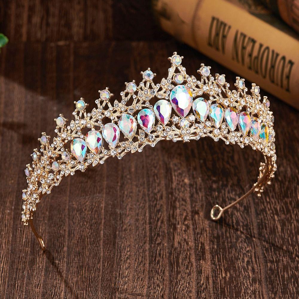 Luxury Baroque Queen Tiaras Elegant Bridal Headwear Zinc Zinc Alloy Princess Crown  Photography Props