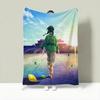 Anime T-The Apothecary Diaries Throw Lightweight 240g Flannel Blanket Soft Skin-friendly for Summer Cooling