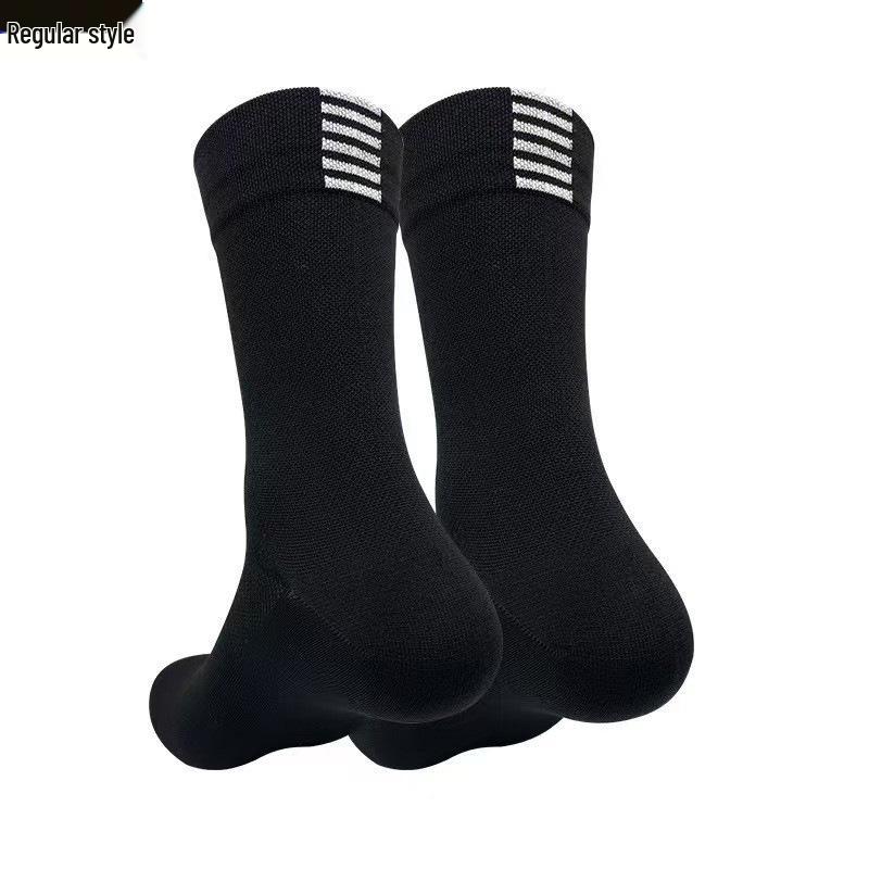 Mid-Calf Breathable Cycling and Running Socks - Sweat-Wicking, Wear-Resistant, Quick-Drying Sports Socks for Outdoor Activities