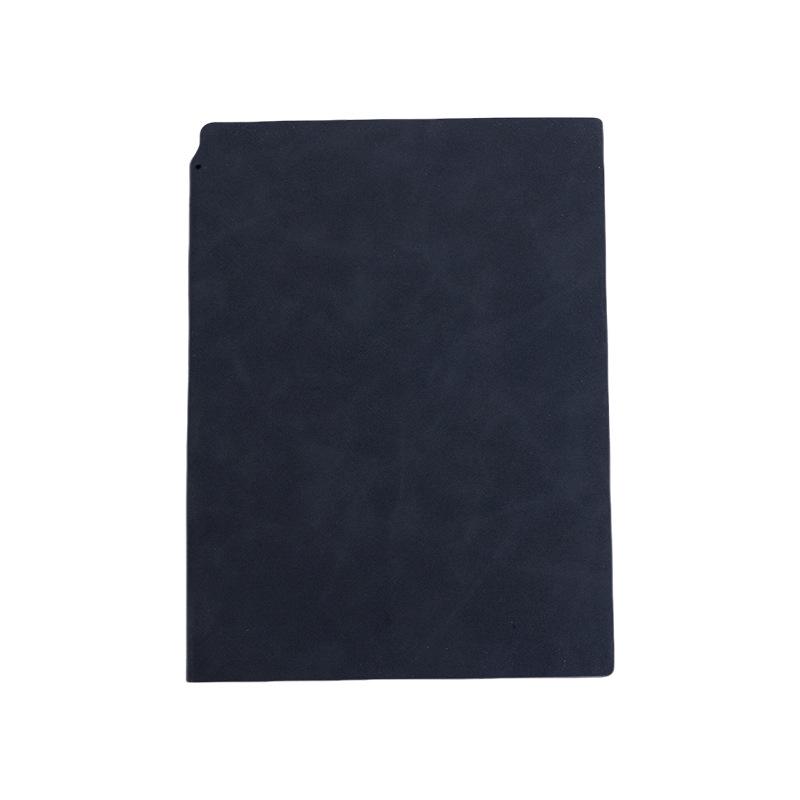 A5 Multi-Color Soft Leather Notebook with Built-In Pen Holder for Business Meetings