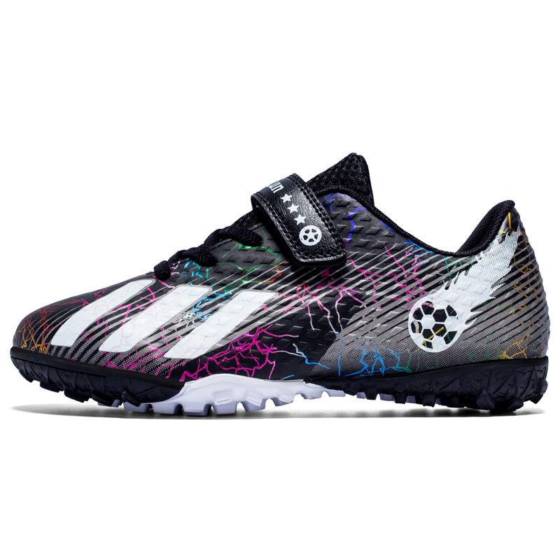 Children'S Football Shoes Tf Broken Nails Velcro Mandarin Duck Boys And Girls Teenagers Students Leather Foot Training Shoes