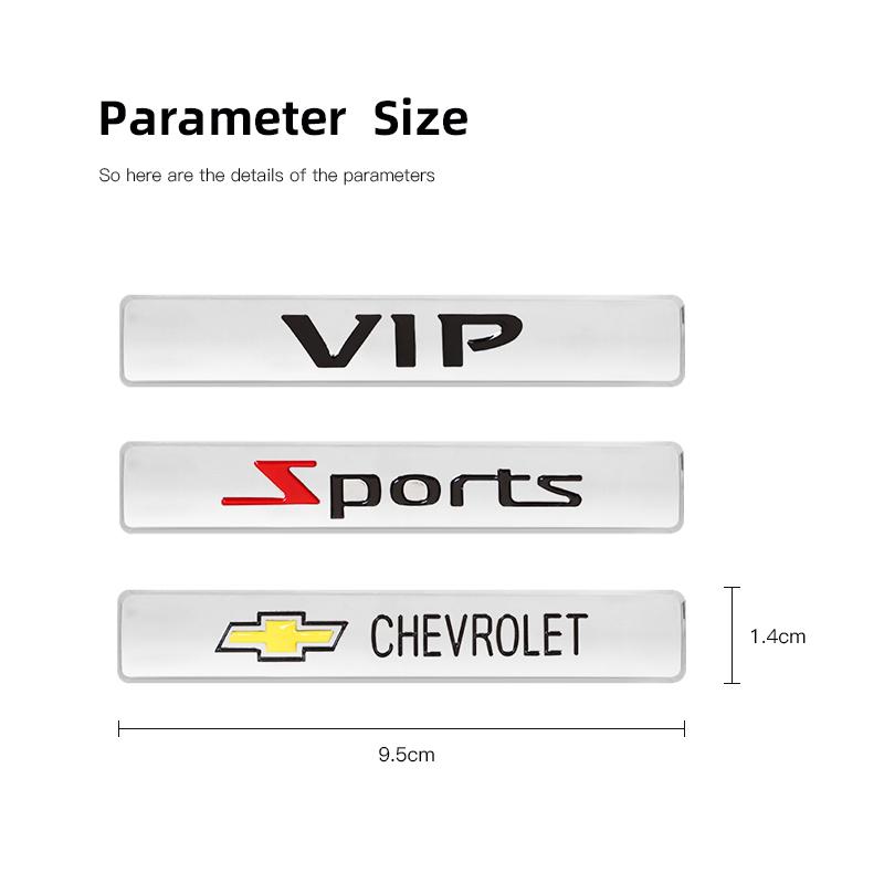 Car Trunk Metal Logo Decorative Sticker For Chevrolet Corvette Montana TrailBlazer Silverado Traverse Camaro Suburban Equinox