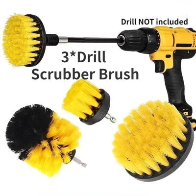 3 Teile/satz Power Scrubber Pinsel Bohrer Pinsel Sauber für Badezimmer Oberflächen Badewanne Dusche Fliesen Mörtel Reinigung Kit