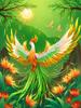 5d Diy Full Round Square Diamond Painting Phoenix Set Flower Animal Mosaic Embroidery Cross Embroidery Home Decoration Gift