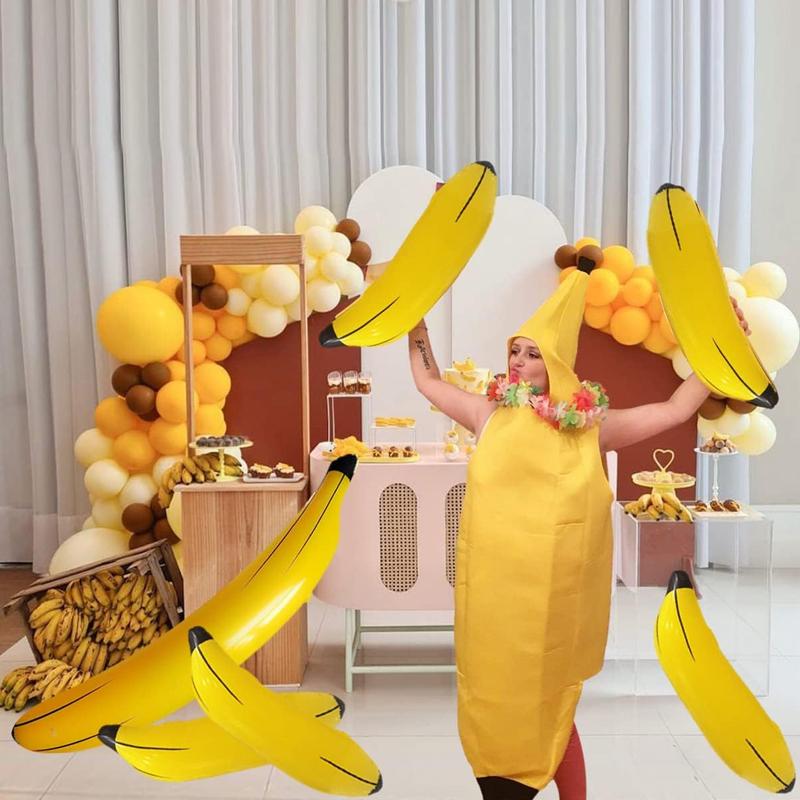 Banana Gonfiabile Giocattolo 180 cm Grande Frutta in PVC Oggetto di Scena Gioco per Feste Lancio Anelli Interattivo Bar Locale Notturno Decorazione per Bambini Adulti