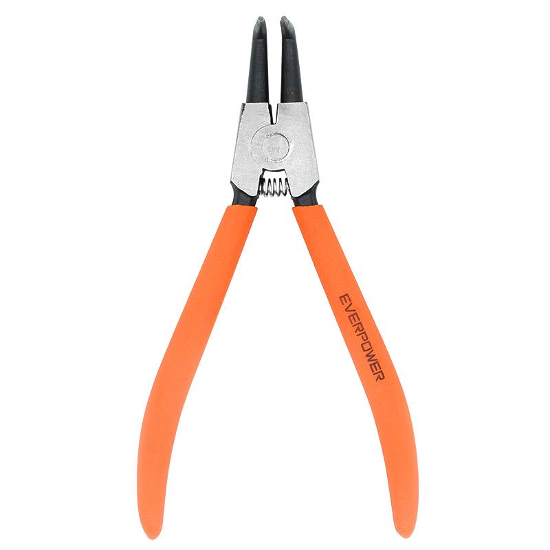 Ai Wei Bo Er EVER POWER C Series Bent Jaw External Circlip Pliers for Shaft 5 , 7 , 9 , 13 5-inch Bent Jaw, 8-25mm