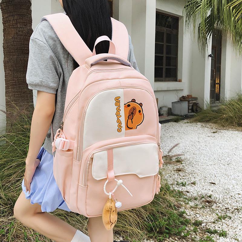 Student class bag junior high school high school students cute large capacity backpack soft cute lightweight small backpack