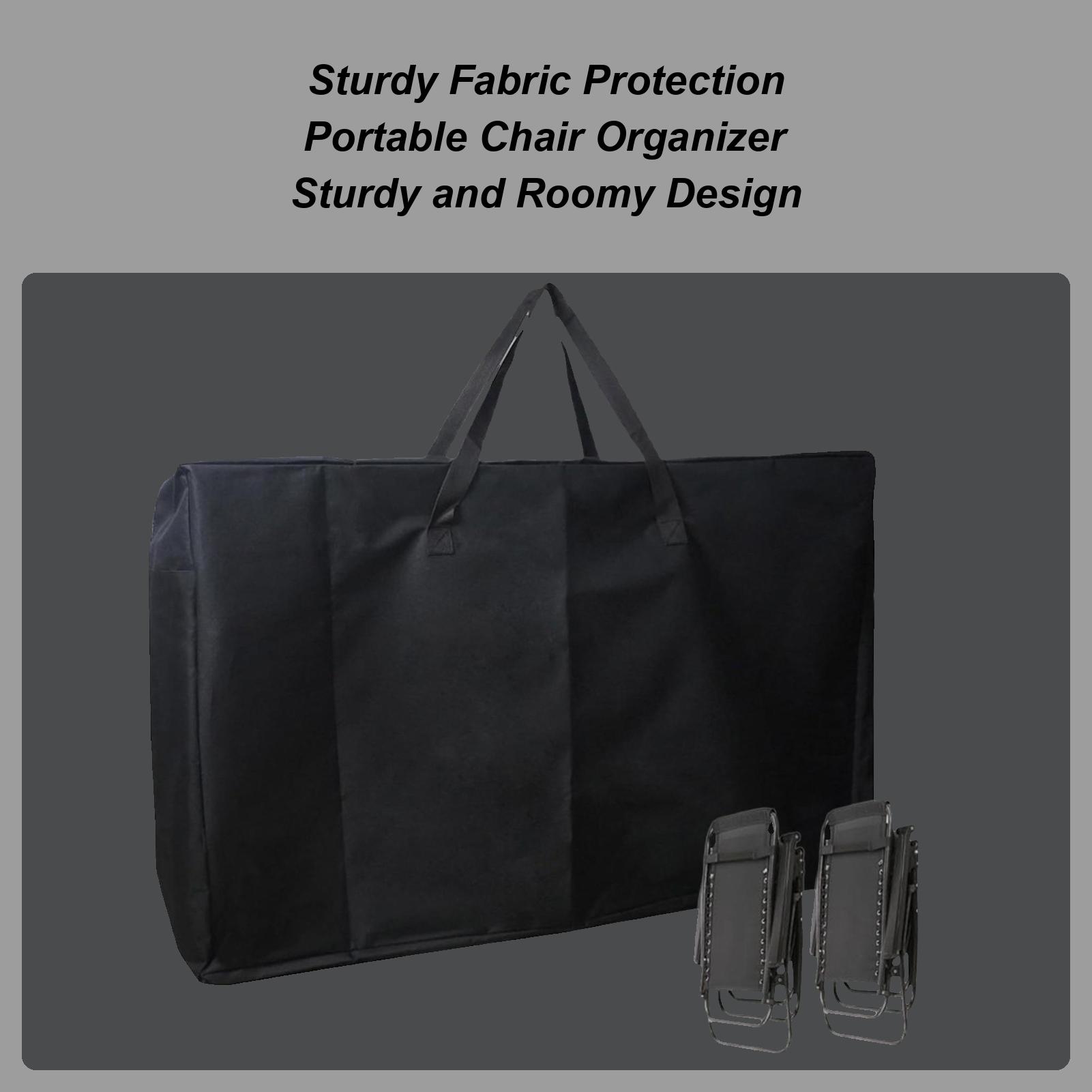 

Folding Chair Storage Bag Heavy Duty Camping Chairs Organizer Bag With Handle Recliner Organizer Pouch Portable for Towels Tent CN