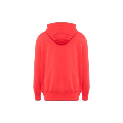 Nike Solid Color Hooded Fleece-Lined Thickened Women's Sweatshirt Red