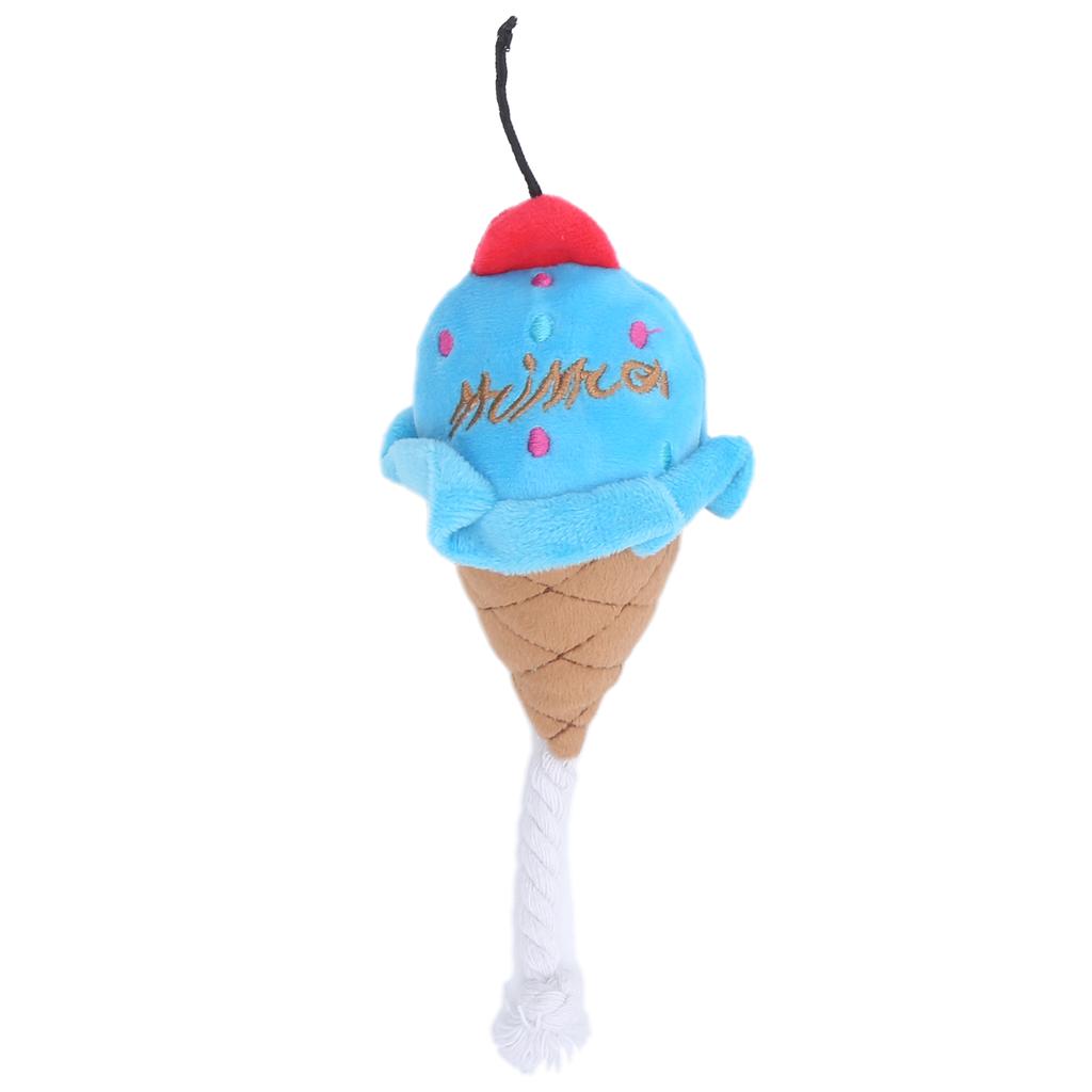 Pet Ice Cream Plush Toys Soft Stuffed Plush Toys Squeaky Chewing Toy for Puppies