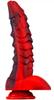 Sarkan Dragon Dildo 19 X 4.5cm Black-Red - MONSTERED - Unusual Dildos