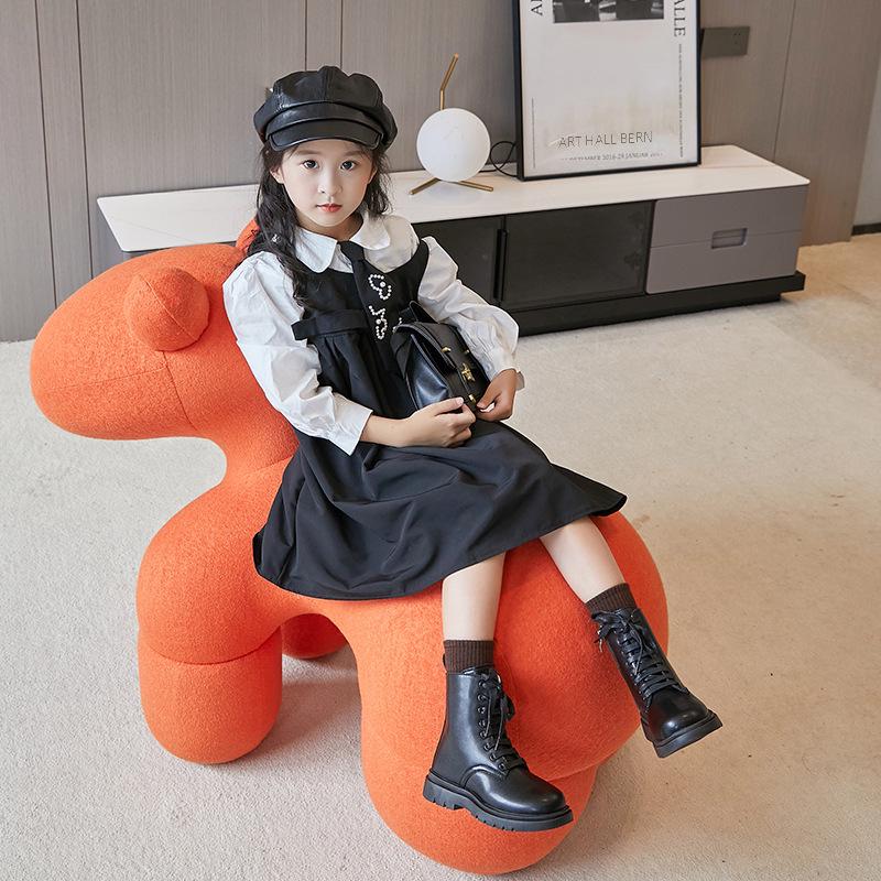 Koreanischer Stil Mädchen High-Top Martin Winterstiefel 2024: Samtgefütterte Kinder-Auftrittsschuhe