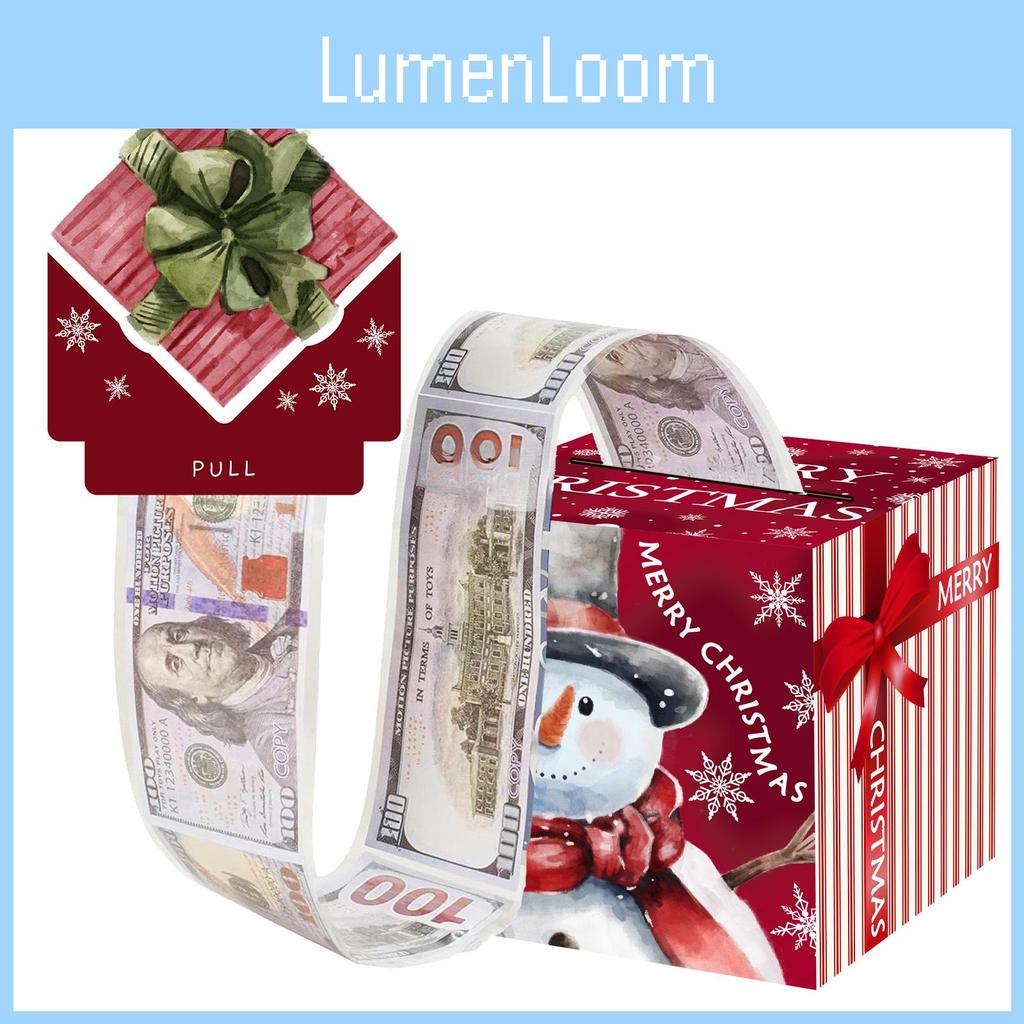 Christmas Snowman Theme Celebration Decor Coin Savings Box With Gift Package For Events