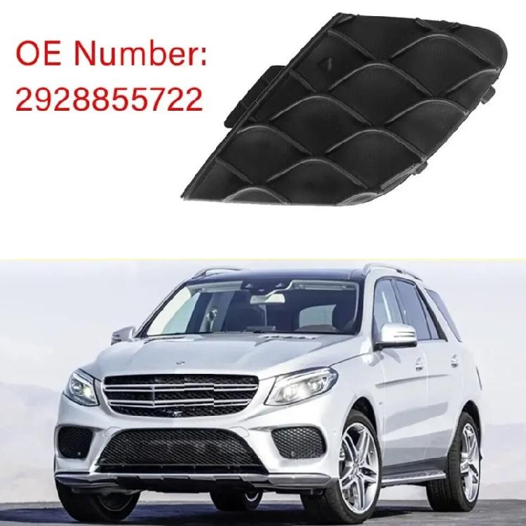 Tow Hook Cover 2928855722 For W292 2015-2019 Front Bumper Tow Hook Cover Black Plastic Cover