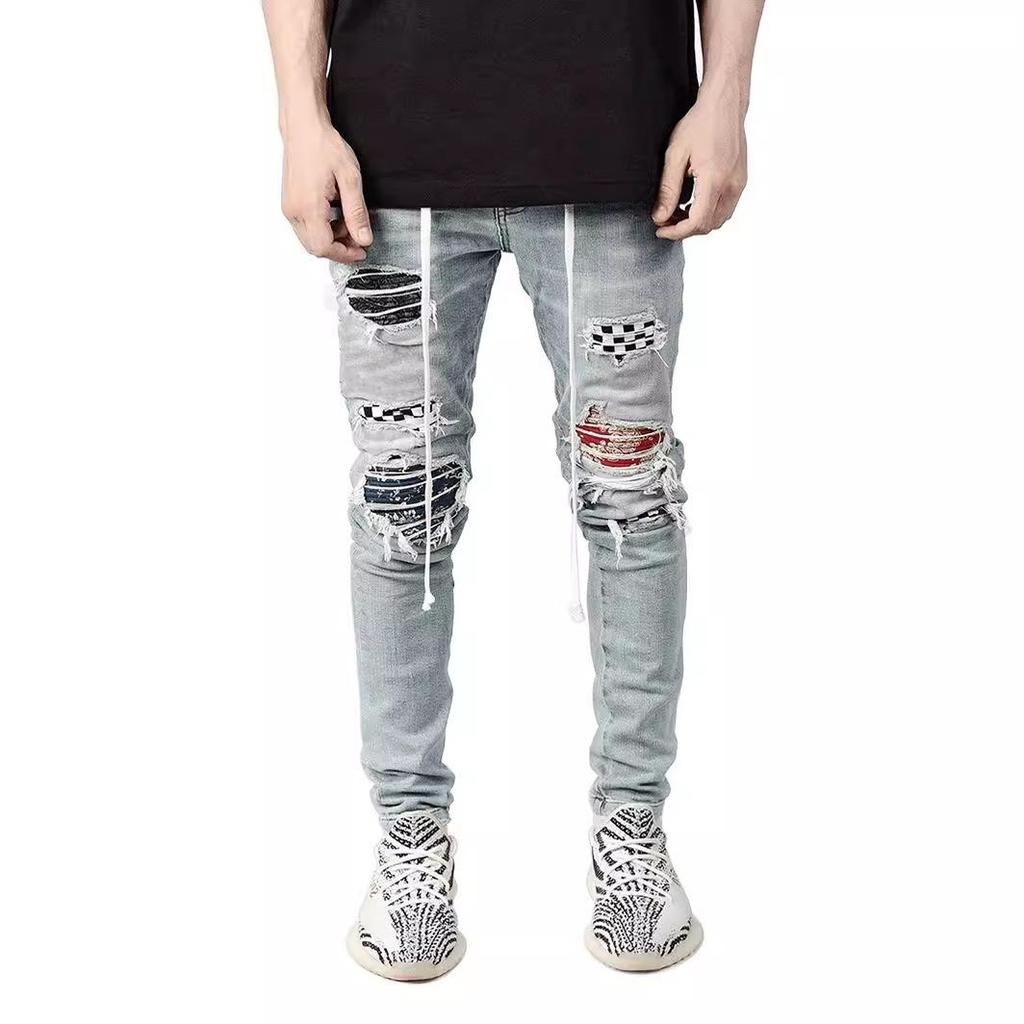 European Men's Slim-Fit Ripped Skinny Jeans - 2020 Casual Versatile Style