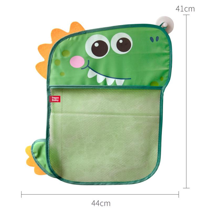 Baby Shower Toy Cute Duck Frog Net Toy Storage Bag Strong Suction Cup Baby Shower Game Bag Bathroom Organizer Water Toy