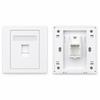 1Pcs 1/2/3/4 Port Network Wall Panel Computer Network Socket Panel  Home Office Network