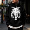 Men's Hooded Halloween Print Hoodie