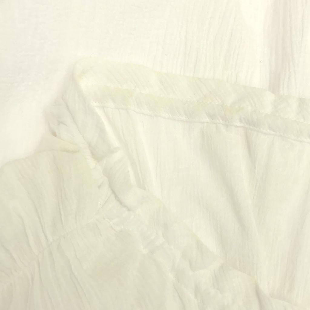 AMERI UNDRESSED Long Sleeve Puff Sleeve Tunic F White Blouse Women Used