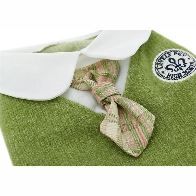 Winter Knitted Pet Clothes Couple Dog Dress for Dogs Skirt Autumn Dresses Yorkshire Clothes for Dog Chihuahua Pet Cat Dress