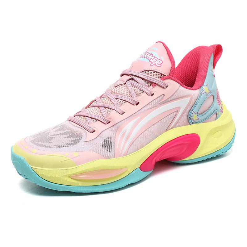 Special Basketball Shoes 2025 New Mesh Breathable Sports Sports Students Ultra-light Shock Absorption Running Shoes Friction Sound