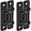 Robust steel gate hinges with spacer bearing and electronic coating, removable bolts for hinged doors, aisles and farm gates