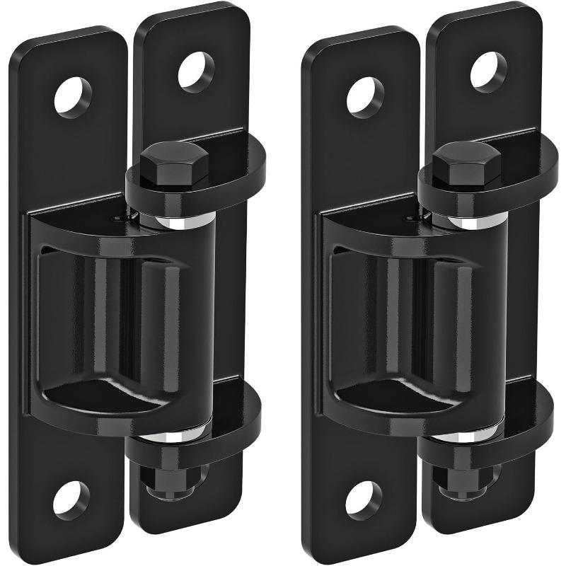Robust steel gate hinges with spacer bearing and electronic coating, removable bolts for hinged doors, aisles and farm gates