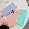 Wavy Phone Case for Xiaomi Redmi Note 13s 13 12s 12 11s 11 Pro Pro+ 12C 13C Candy Solid Color Shockproof Soft Silicone Phone Casing Cover