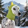 Cute Warm Dog Head Cover Cartoon Soft Pet Knitted Hat Fashion Comfortable Pet Calming Headgear Winter