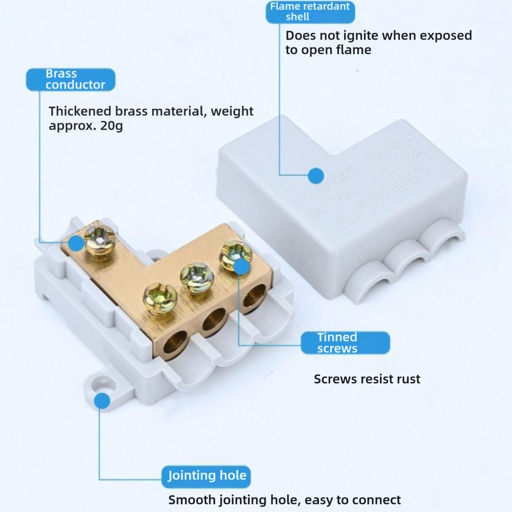 Electrical Connectors Spliceable High Power Splitter Conductor Brass Universal Quick Terminal Block Terminal Blocks Electrical