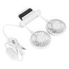 Monitor Fan 2 Heads 3 Speed Modes 6.6ft USB Cable Noiseless Space Saving Clip On Computer Fan for Family Office