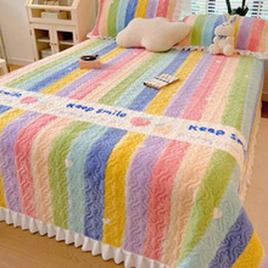 New Lamb Fleece Blanket - Solid Color, Double-Layer, Thickened Flannel for Children