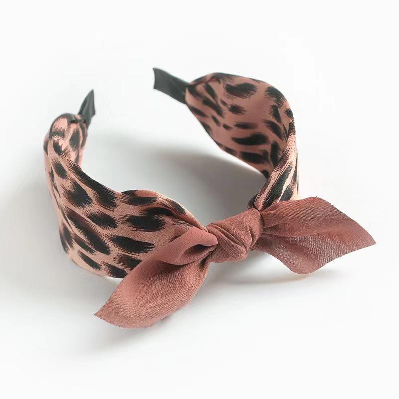 Nieuwe Retro Hoofdband Strik Brede Rand Haarband Etnische Hoofddeksels Dames Haaraccessoires