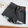 High Waist Ripped Denim Shorts: Women's A-Line, Loose Fit, Super Short Hot Pants for Summer