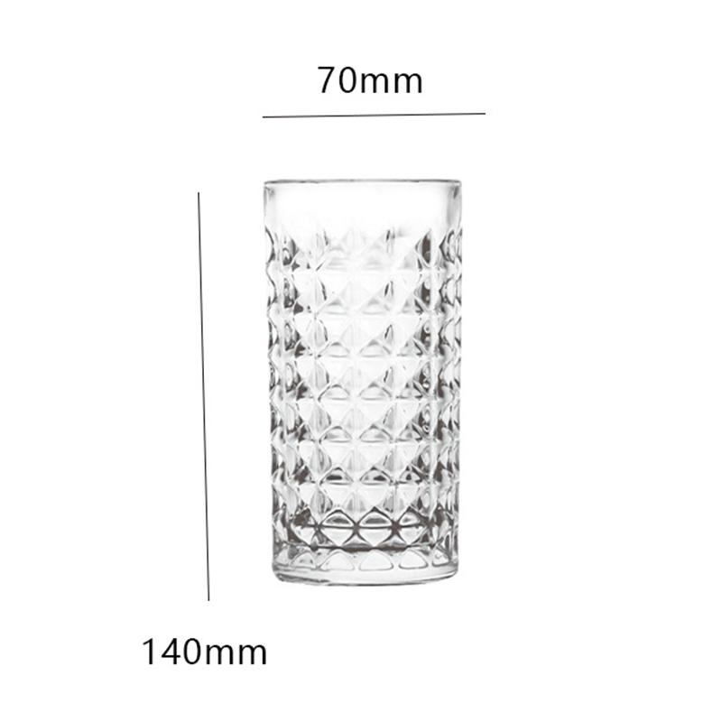 300 מ"ל/330 מ"ל זכוכית לאישה אמבוס יהלום בקבוק מים כוס ויסקי כלי שתייה לנשים כוסות מיץ כוסות ביתיות כוס משקה
