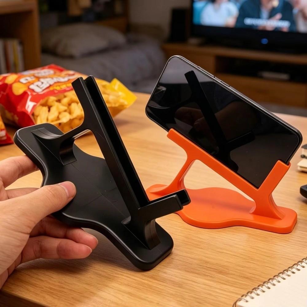 Ergonomic Bedside Phone Stand Curved Non-Slip Side Lying Phone Holder Side Lying