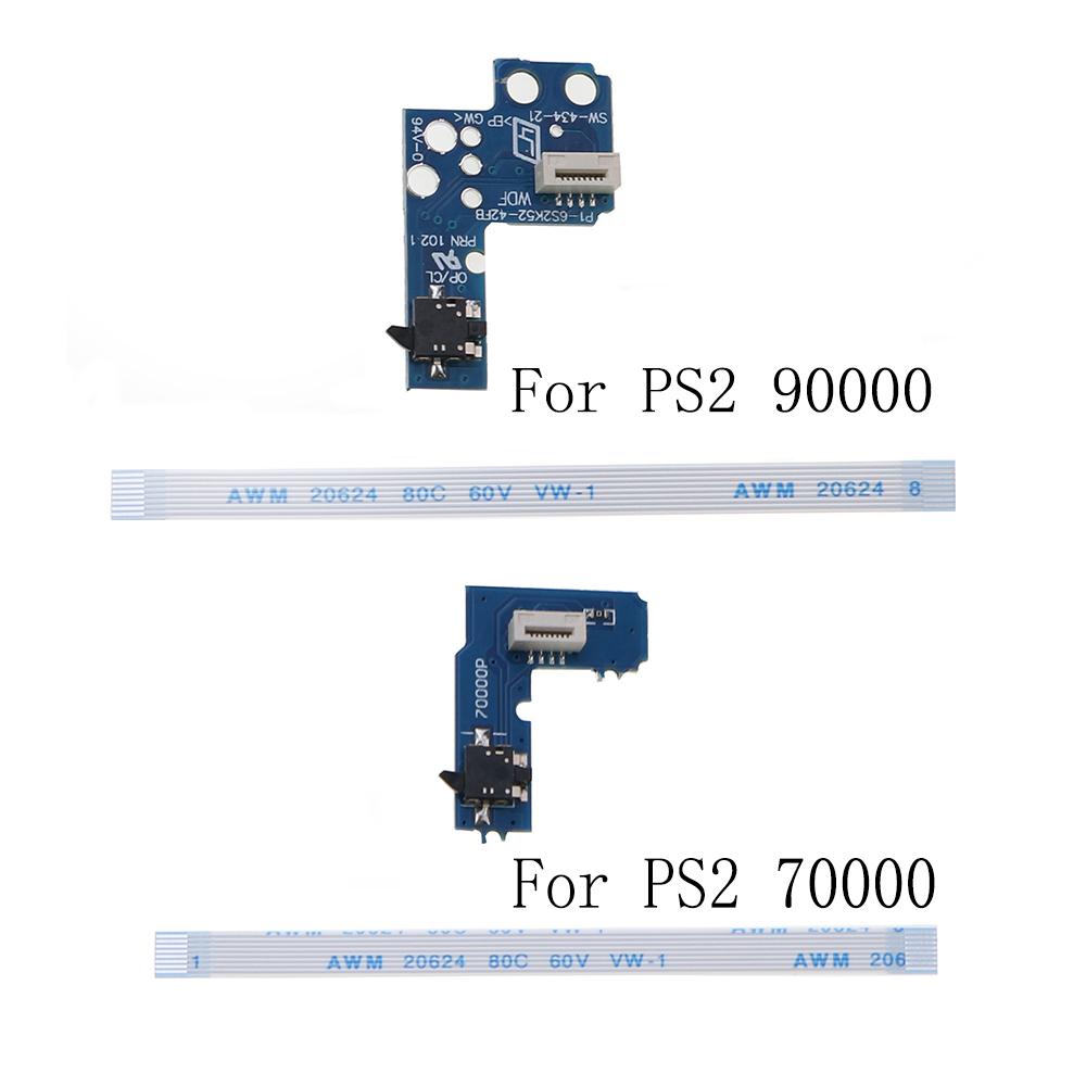 JCD 1Pcs Power Switch Board Line For PS2 70000/90000 Power On Off Board Reset Switch Board For PS2 Cable Model
