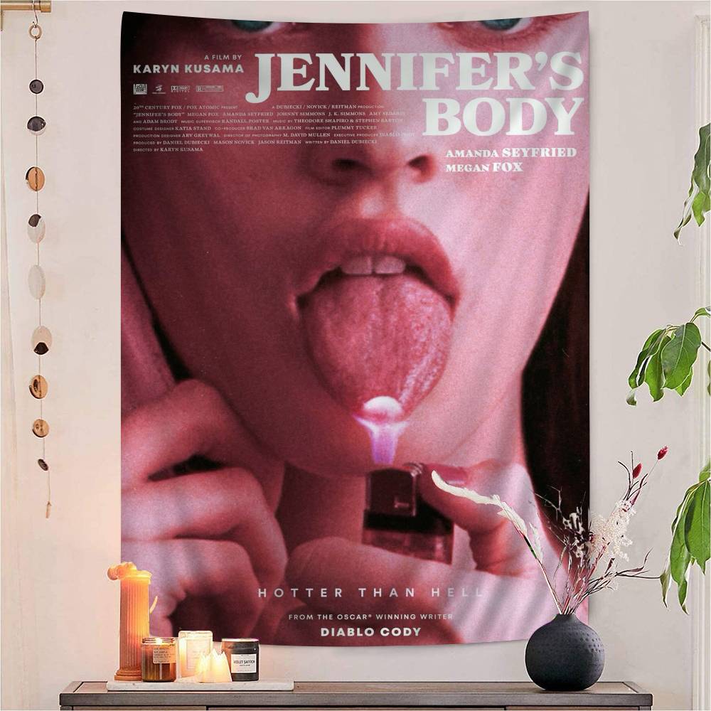 Jennifers Body Anime Tapestry for Living Room Home Dorm Decor Home Decor 100X70CM