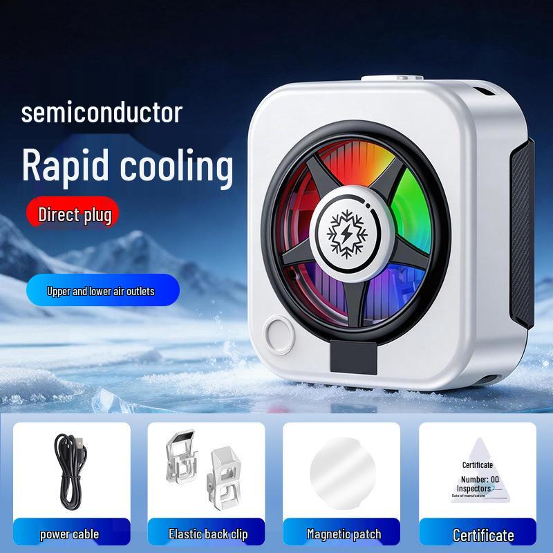 TH16 Magnetischer Handy-Kühler: Eis-Kühlradiator-Rückseitenclip für Gaming & E-Sports.