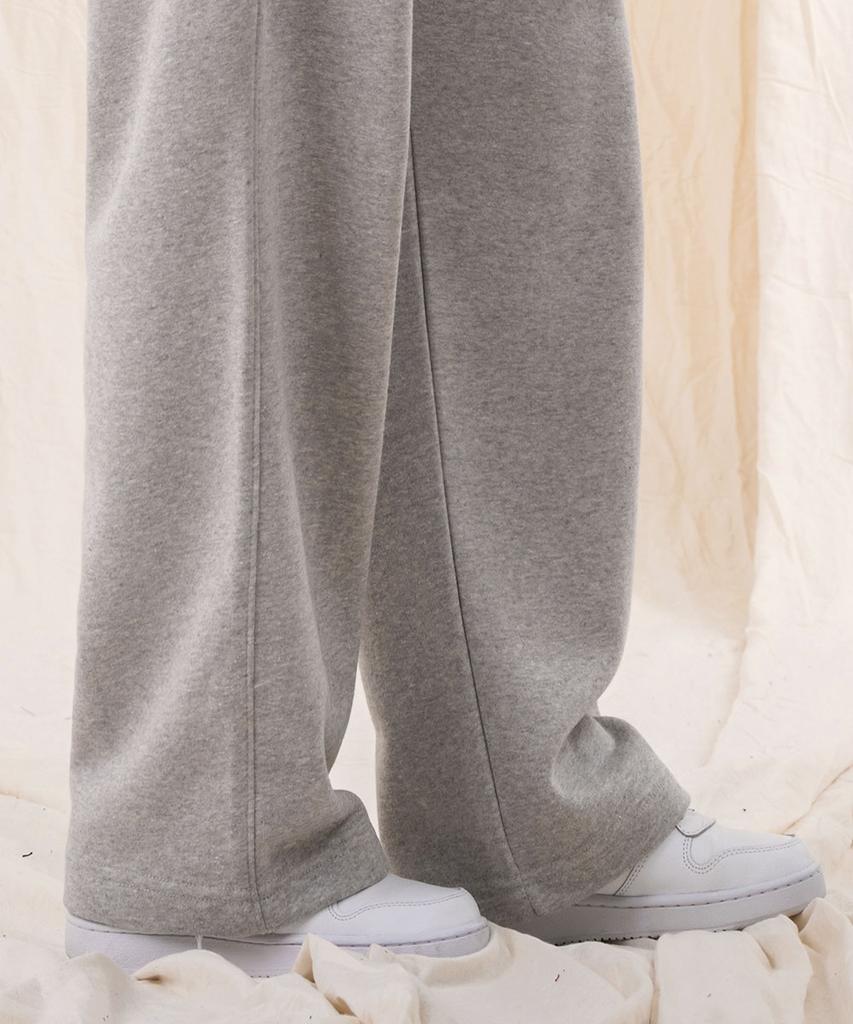 Ellamo Wide One-Pleat Sweatpants [Gray]