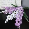 86cm Künstliche Gladiolen Zweig 12 Köpfe Florale Kunst Simulation Orchideen Blumen Real Touch Handgemacht Falsche Rittersporn Blumen