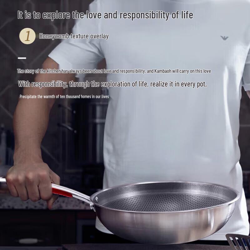 KOBACH 32cm Honeycomb Non-Stick Wok