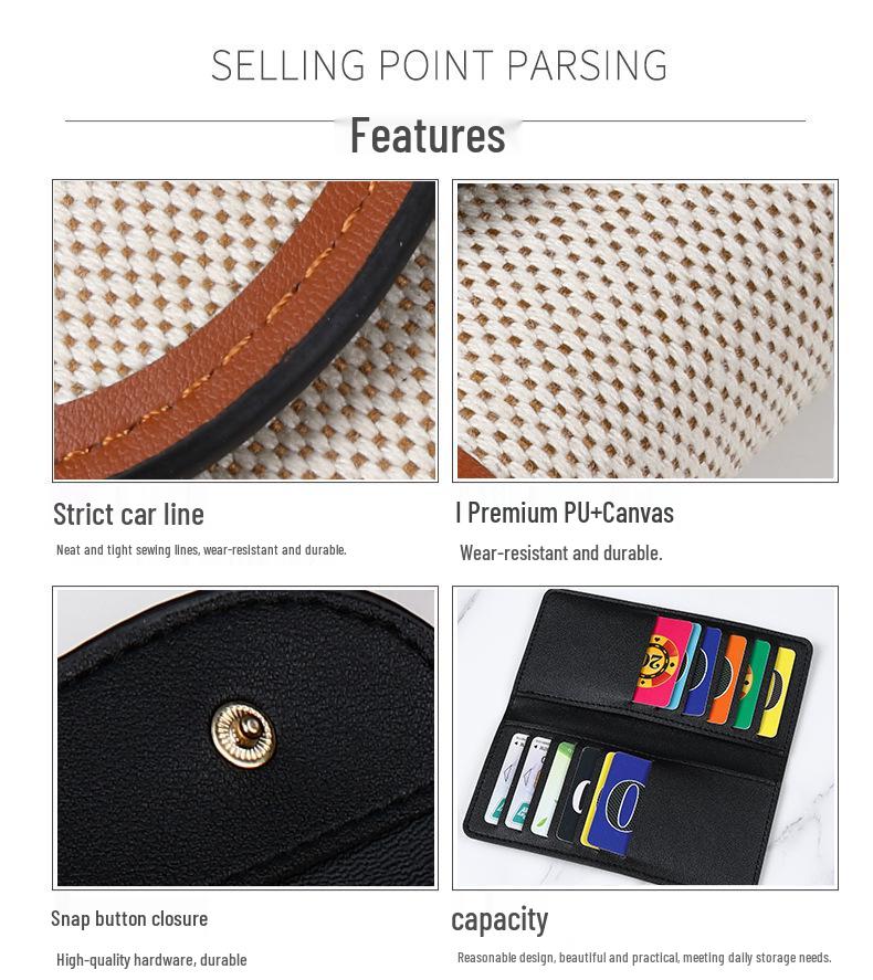 Europäische & Amerikanische Retro Dreifach-Geldbörse für Damen – Große Kapazität mit D-Schnalle und Mehrfach-Kartenfächern