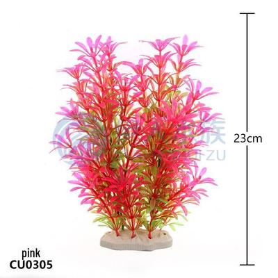 Simulação de paisagismo de aquário Plantas aquáticas CU03