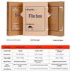 10cm Thick Extra Large Kraft Paper A4 File Box - Acid-Free Document Organizer