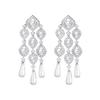 Needle Heavy Industry Pearl Fringed Earrings Retro Court Feng Shui Drop Long Thin Earrings Earrings