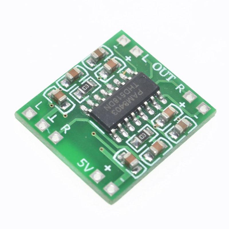 PAM8403 Super Mini Digital Amplifier Board 3W×2 Class D DC 2.5-5V USB Powered Dual Channel Stereo Audio Module Ultra Compact