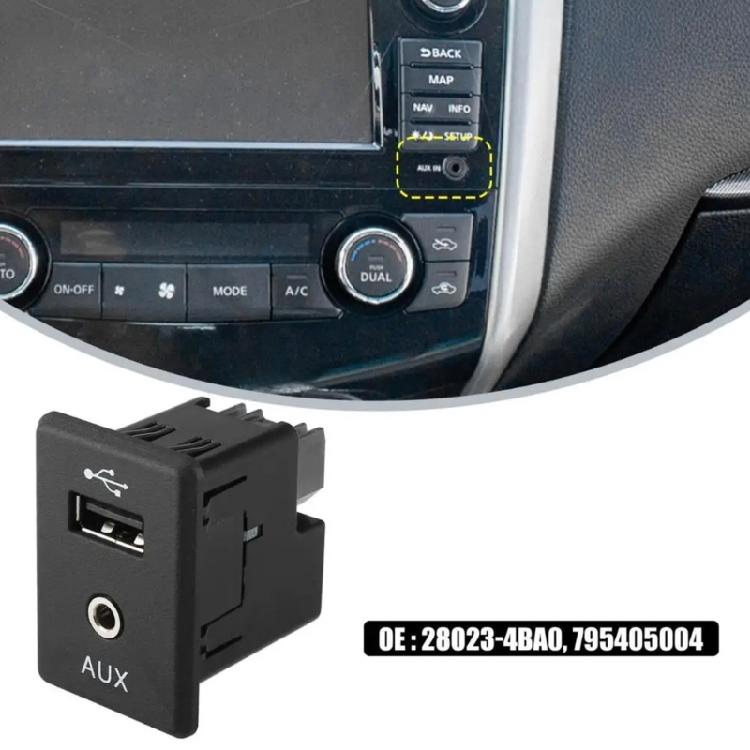 Auto Accessory Replacement Auto AUX USB Port Module 795405004 28023-4BA0B for 370Z Altima Frontier Kicks NV