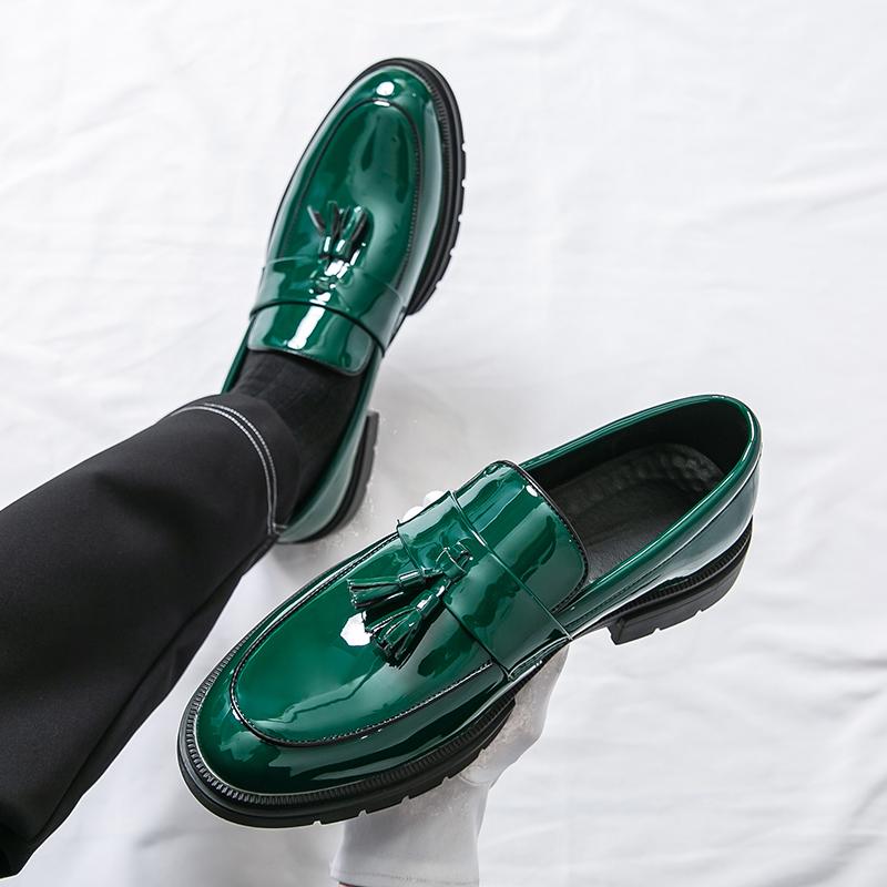 Fashion Soft-Soled Slip-On Shoes Comfortable Men's Loafers Versatile Casual Business Dress Shoes Male Formal Leather Shoes Moccasins