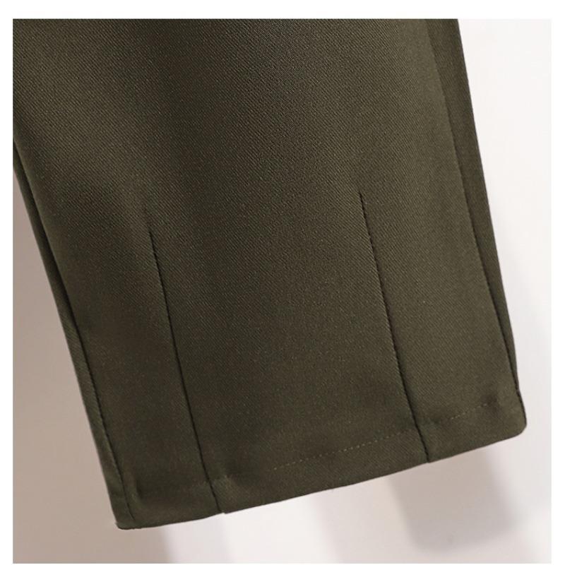 Dimanaf 2025 Plus Size Autumn Long Pants Women Solid Harem High Waist Suit Pants Casual Loose Pants New Large Size